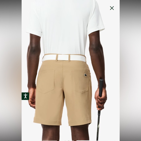 LACOSTE sport  slim fit ultra dry Golf Shorts size 30 - Picture 3 of 7